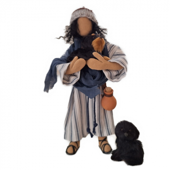 Preview: Hund zu Erzaehlfigur, Hund zu Egli-Figur, Hund Bauernhof, Hund mini, Miniaturhund, Fell